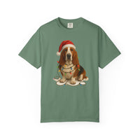 Load image into Gallery viewer, Basset Hound Christmas Lights Shirt, Festive Holiday Tee for Dog Moms &amp; Dads

