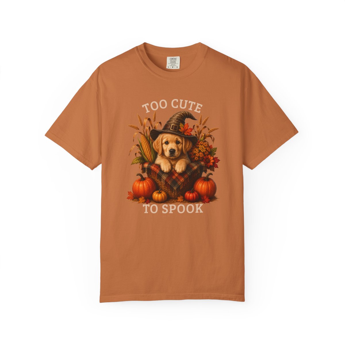 Golden Retriever Halloween Shirt, Too Cute To Spook Fall Dog Lover Tee