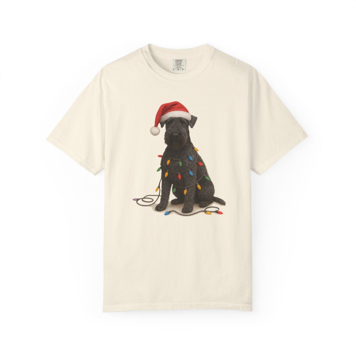 Kerry Blue Terrier Christmas Lights Shirt, Festive Holiday Tee for Terrier Lovers