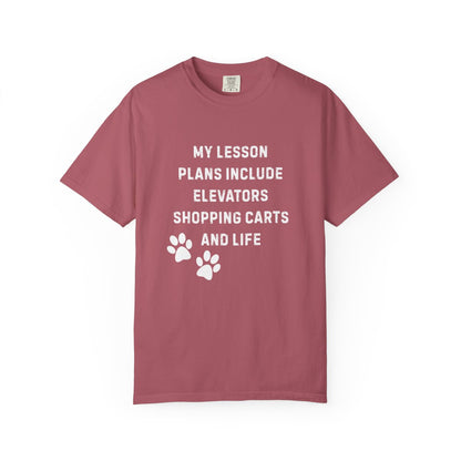 Dog Trainer Shirt – My Lesson Plans Include Elevators, Shopping Carts, and Life Tee