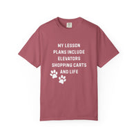 Load image into Gallery viewer, Dog Trainer Shirt – My Lesson Plans Include Elevators, Shopping Carts, and Life Tee
