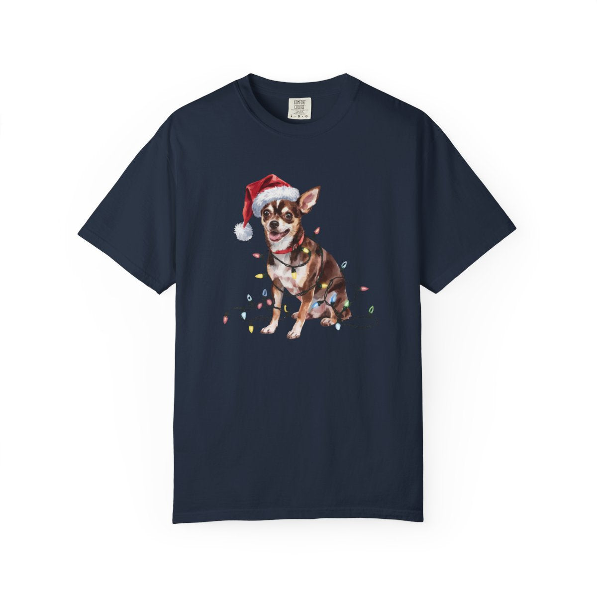 Christmas Chihuahua Shirt, Christmas Lights Dog Tee, Christmas Dog Tee, Chihuahua Mom Tshirt, Gift for Dog Lover, Chihuahua