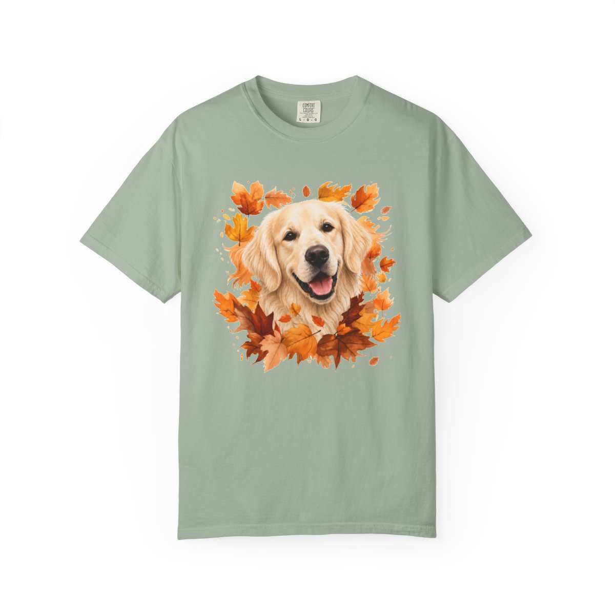 English Cream Golden Retriever Fall Shirt, Autumn Dog Mom Comfort Colors Tee