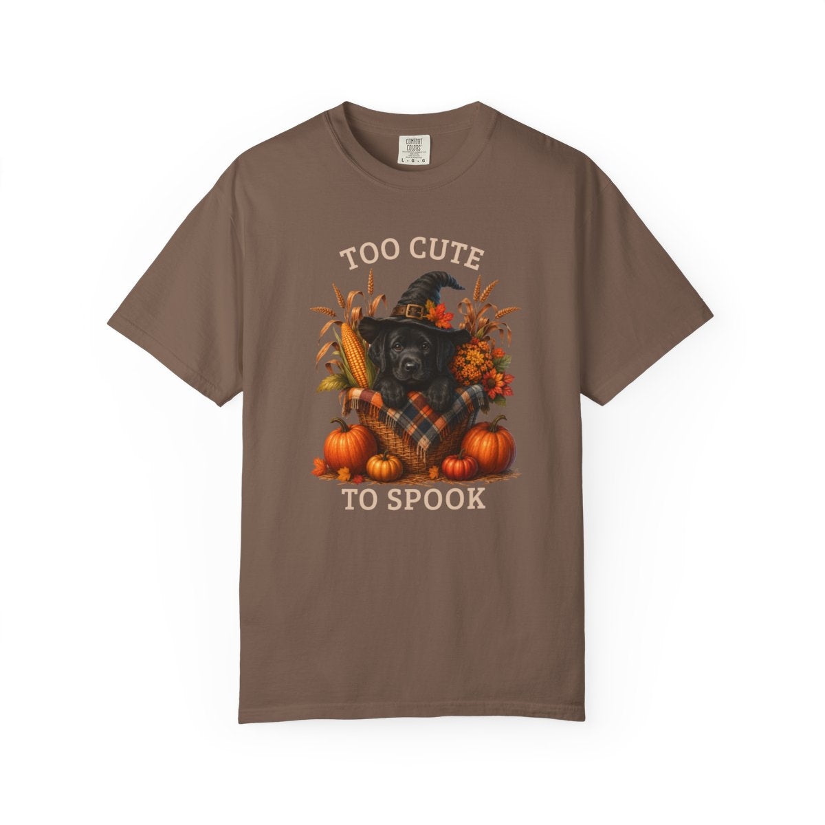 Black Lab Halloween Shirt, Too Cute To Spook Fall Dog Lover Tee