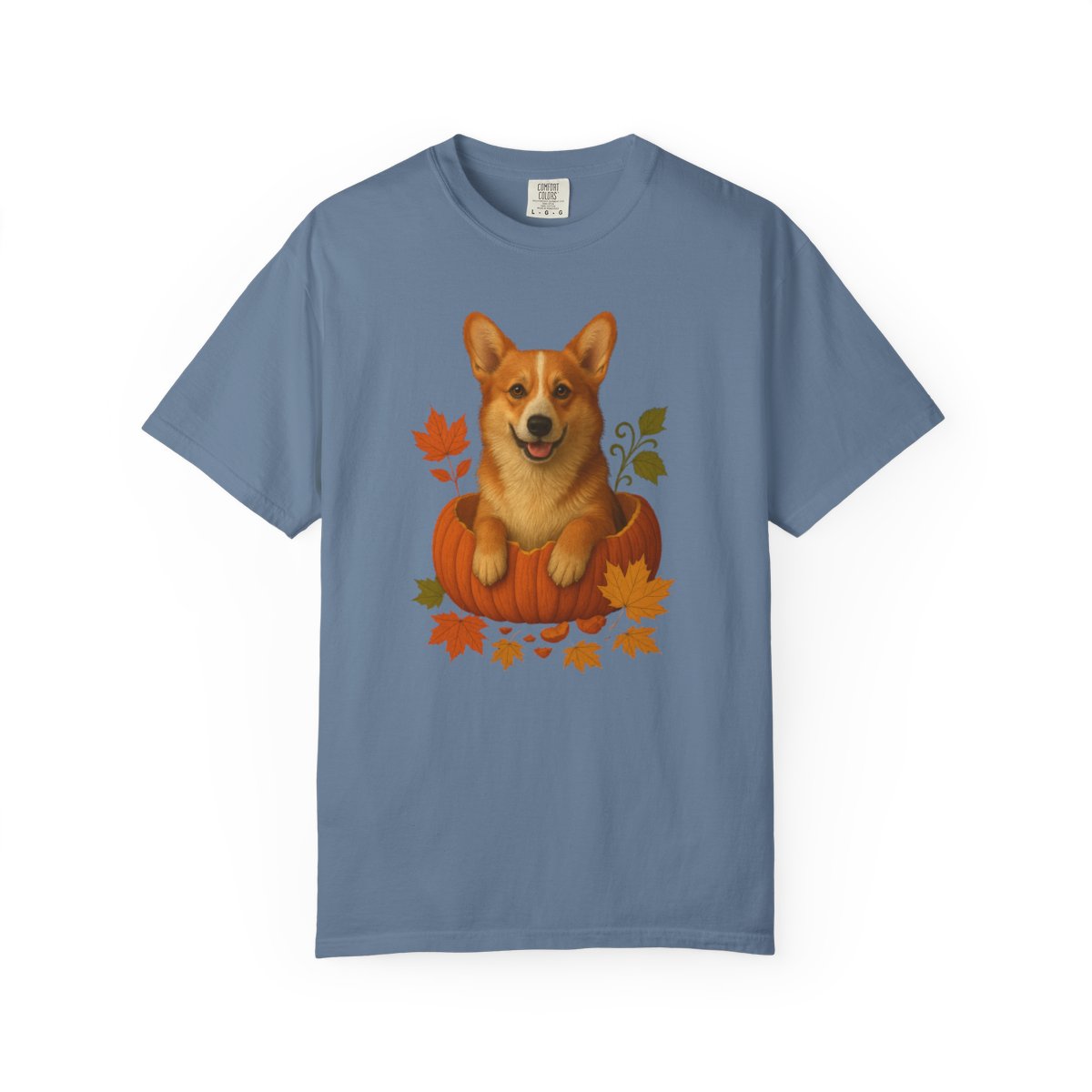 Corgi Pumpkin Fall T-Shirt, Cute Autumn Dog Lover Tee & Thanksgiving Gift