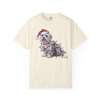Load image into Gallery viewer, Maltese Christmas Lights Shirt, Festive Holiday Tee for Small Dog Lovers
