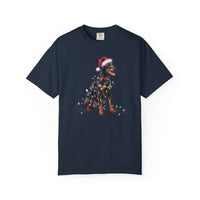 Load image into Gallery viewer, Doberman Pinscher Christmas Lights Shirt, Festive Holiday Tee for Dobie Lovers
