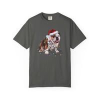 Load image into Gallery viewer, Christmas Bulldog Shirt, Christmas Lights Dog Tee, Christmas Dog Tee, Bulldog Mom Tshirt, Gift for Dog Lover, Bulldog
