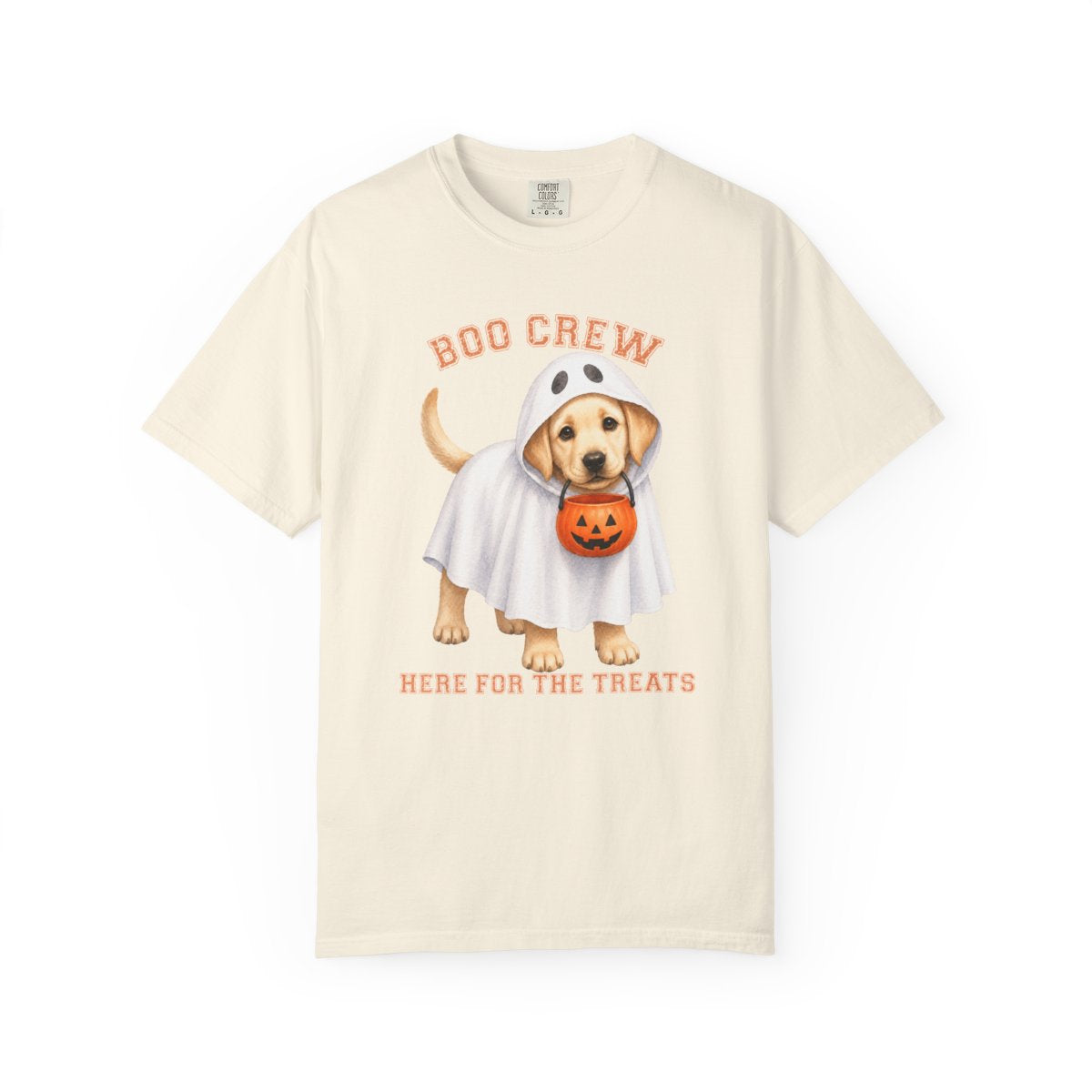 Yellow Lab Boo Crew Halloween Shirt, Here for the Treats Dog Mom Tee