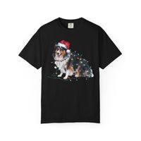 Load image into Gallery viewer, Shetland Sheepdog Christmas Lights Shirt, Festive Holiday Tee for Sheltie Lovers
