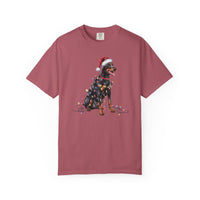 Load image into Gallery viewer, Doberman Pinscher Christmas Lights Shirt, Festive Holiday Tee for Dobie Lovers
