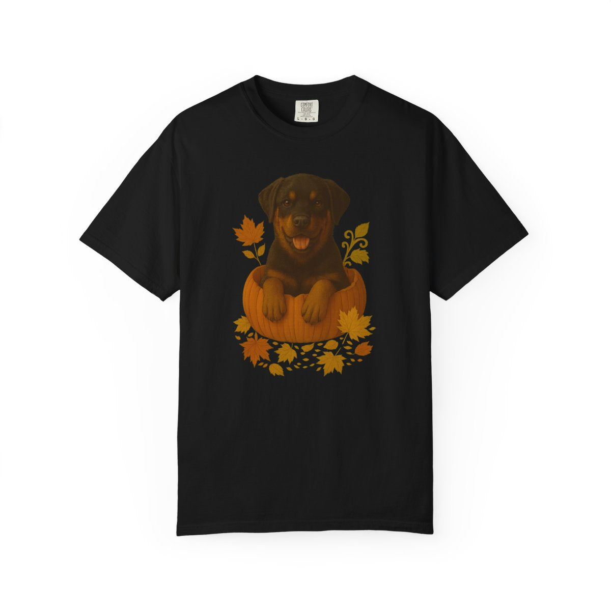 Rottweiler Pumpkin Fall T-Shirt, Cute Autumn Dog Lover Tee & Thanksgiving Gift