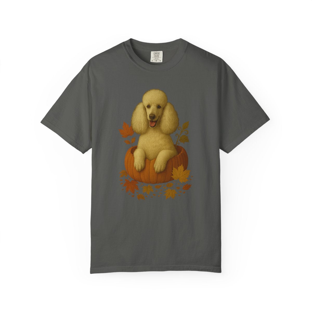Poodle Pumpkin Fall T-Shirt, Cute Autumn Dog Lover Tee & Thanksgiving Gift