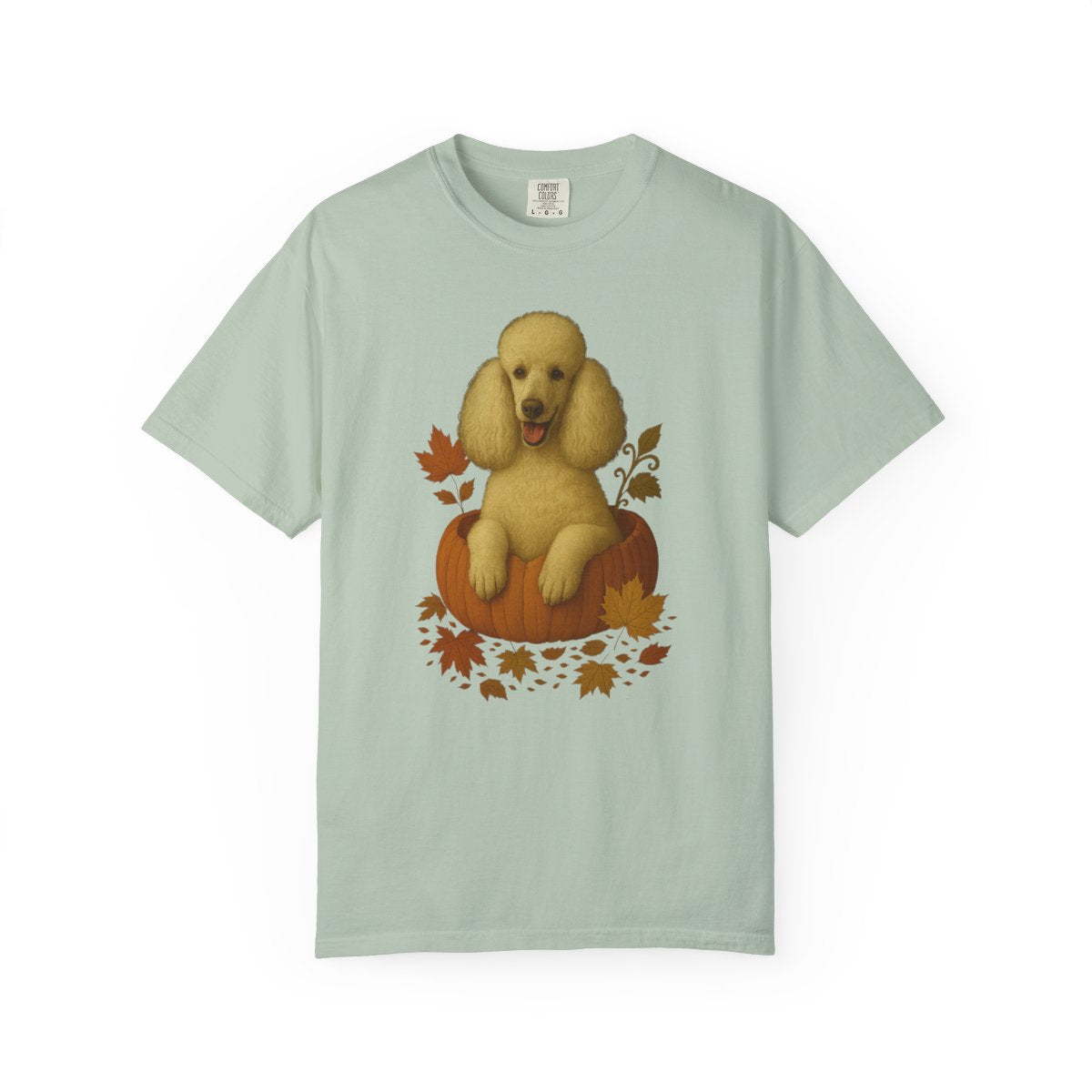 Poodle Pumpkin Fall T-Shirt, Cute Autumn Dog Lover Tee & Thanksgiving Gift