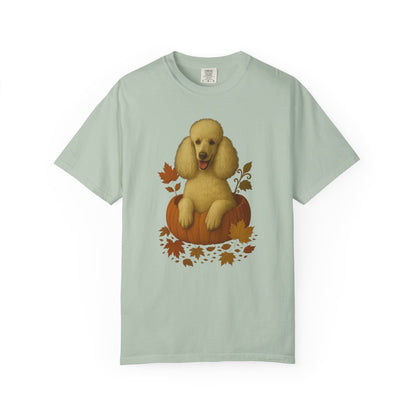 Poodle Pumpkin Fall T-Shirt, Cute Autumn Dog Lover Tee & Thanksgiving Gift