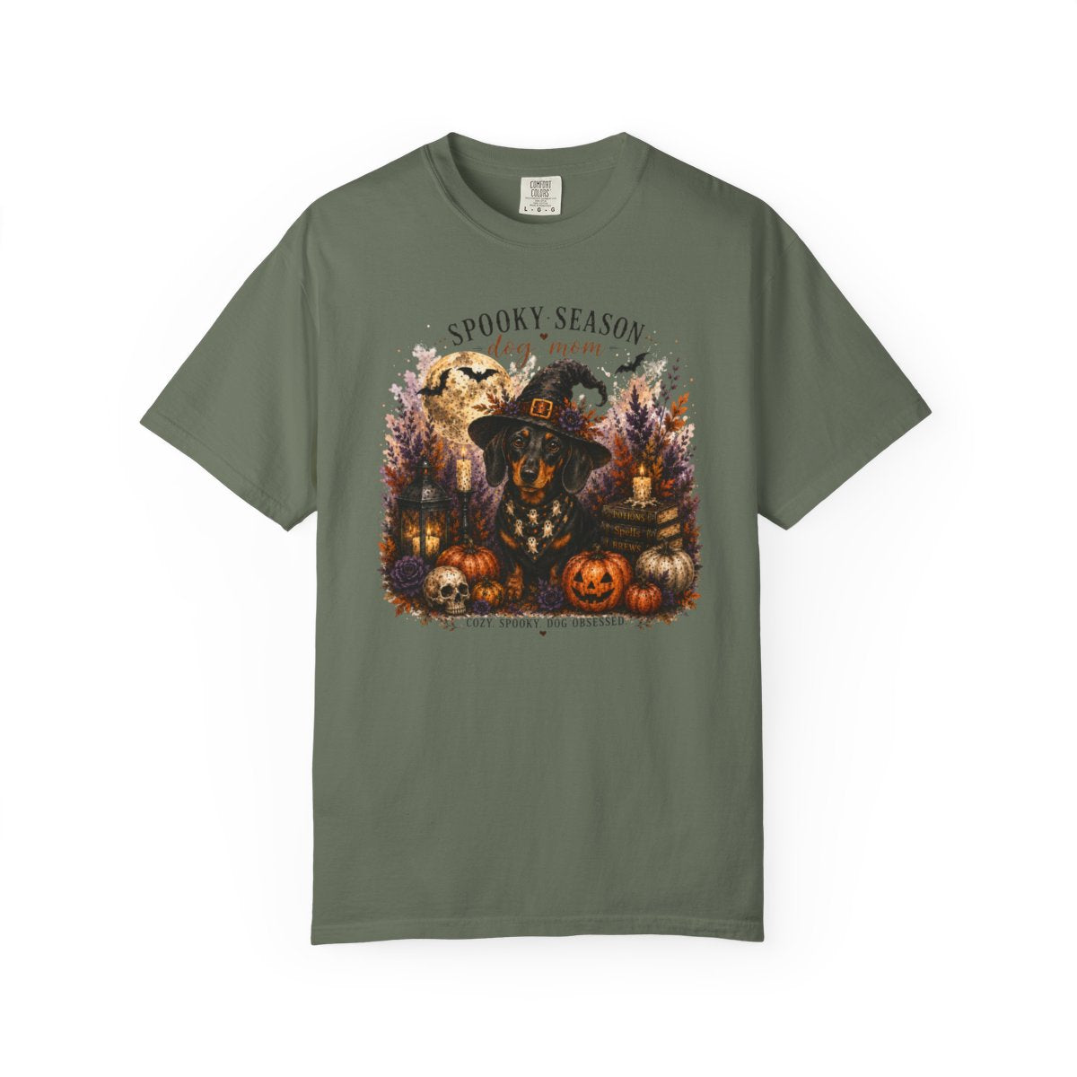 Black & Tan Dachshund Spooky Season Dog Mom Halloween Shirt