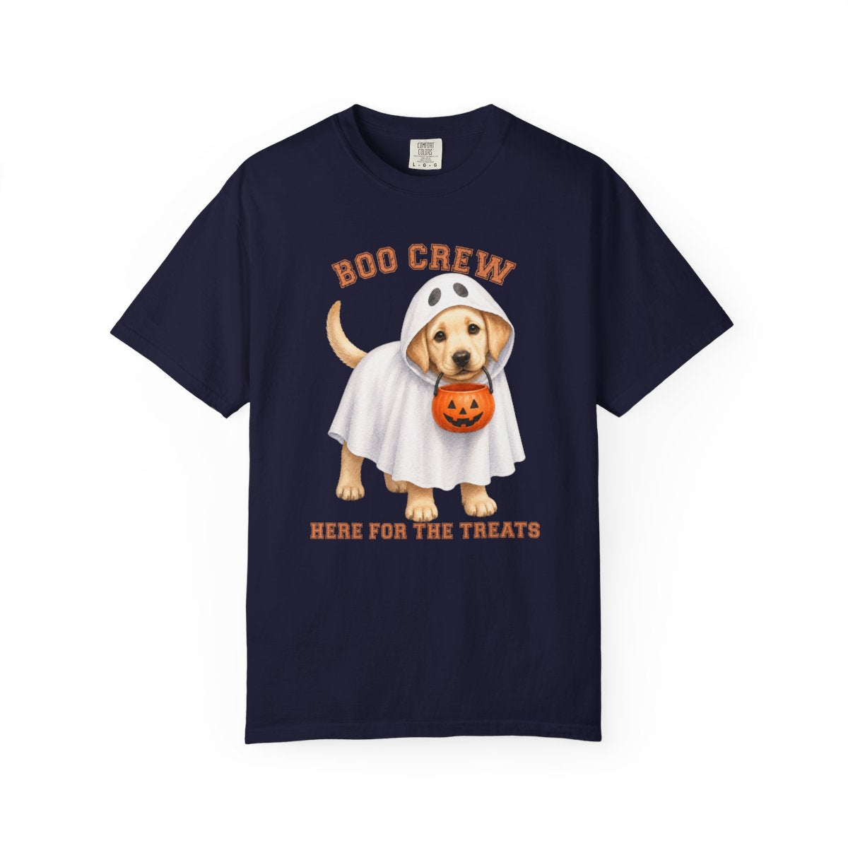 Yellow Lab Boo Crew Halloween Shirt, Here for the Treats Dog Mom Tee