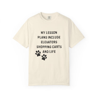 Dog Trainer Shirt – My Lesson Plans Include Elevators, Shopping Carts, and Life Tee