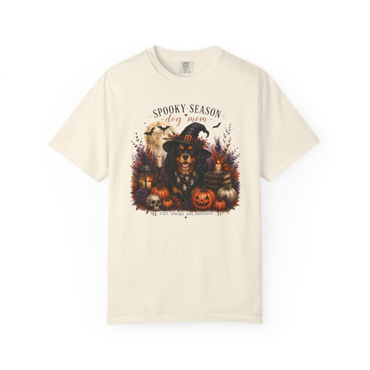Black & Tan Cavalier Spooky Season Dog Mom Halloween Shirt