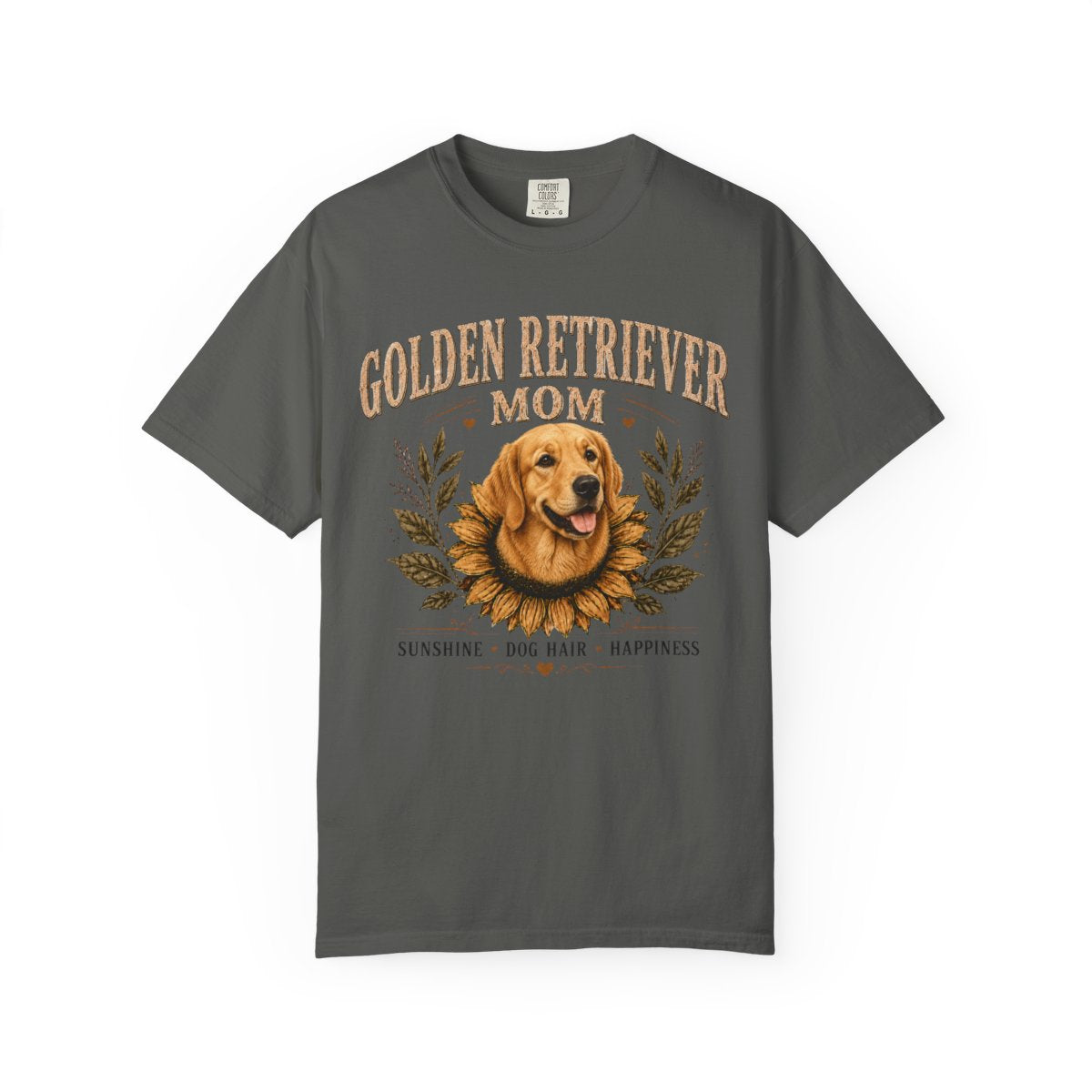 Golden Retriever Mom Shirt, Sunflower Golden Retriever Tee, Vintage Dog Lover Gift