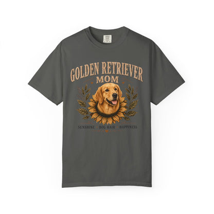 Golden Retriever Mom Shirt, Sunflower Golden Retriever Tee, Vintage Dog Lover Gift