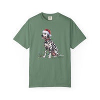 Load image into Gallery viewer, Dalmatian Christmas Lights Shirt, Festive Holiday Tee for Spotty Dog Lovers
