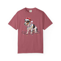 Load image into Gallery viewer, Christmas Rat Terrier Shirt, Christmas Lights Dog Tee, Christmas Dog Tee, Rat Terrier Mom Tshirt, Gift for Dog Lover, Rat Terrier
