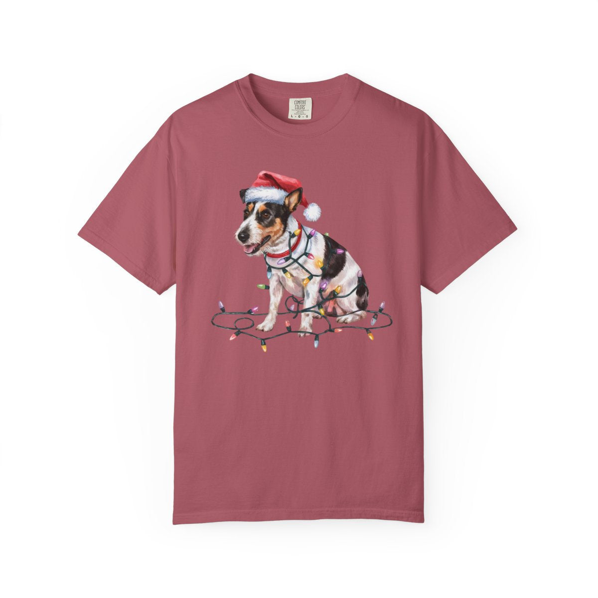 Christmas Rat Terrier Shirt, Christmas Lights Dog Tee, Christmas Dog Tee, Rat Terrier Mom Tshirt, Gift for Dog Lover, Rat Terrier