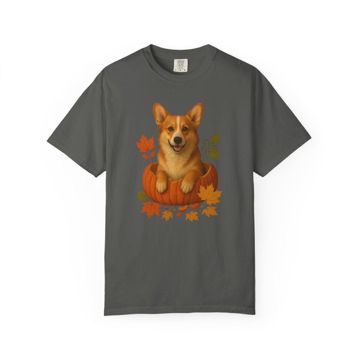 Corgi Pumpkin Fall T-Shirt, Cute Autumn Dog Lover Tee & Thanksgiving Gift