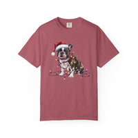 Load image into Gallery viewer, Christmas French Bulldog Shirt, Christmas Lights Dog Tee, Christmas Dog Tee, French Bulldog Mom Tshirt, Gift for Dog Lover, French Bulldog
