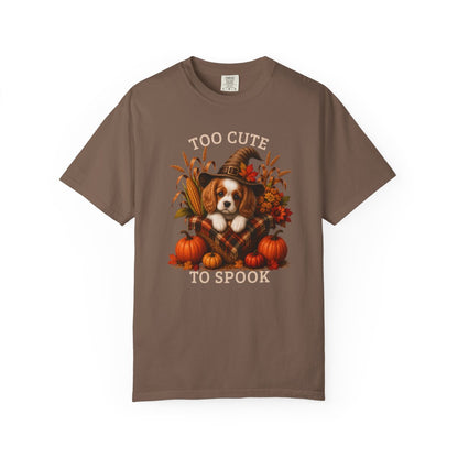Blenheim Cavalier Halloween Shirt, Too Cute To Spook Fall Dog Lover Tee