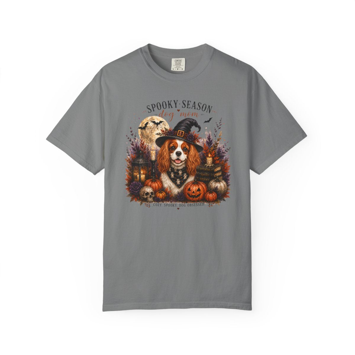 Blenheim Cavalier Spooky Season Dog Mom Halloween Shirt