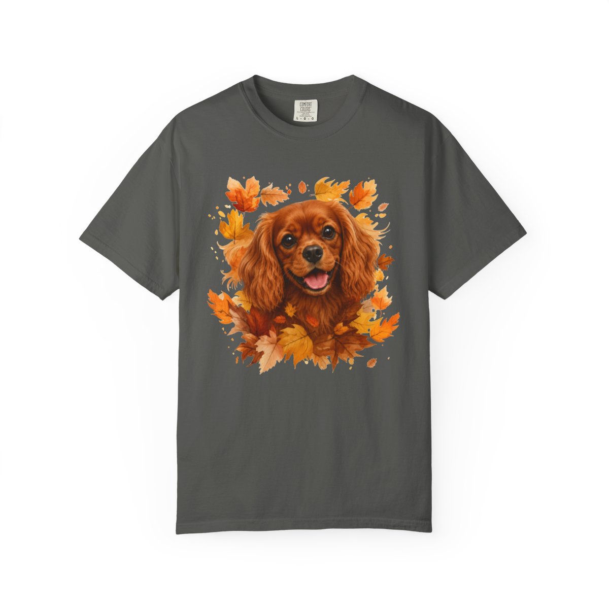 Ruby Cavalier Fall Shirt, Autumn Dog Mom Comfort Colors Tee