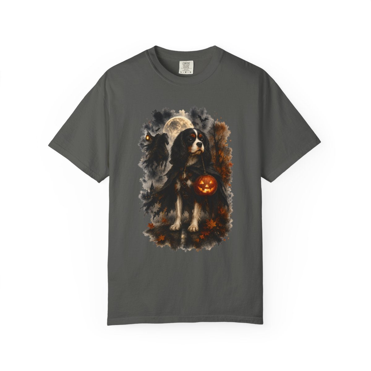 Tricolor Cavalier Headless Horseman Inspired Halloween Comfort Colors Shirt