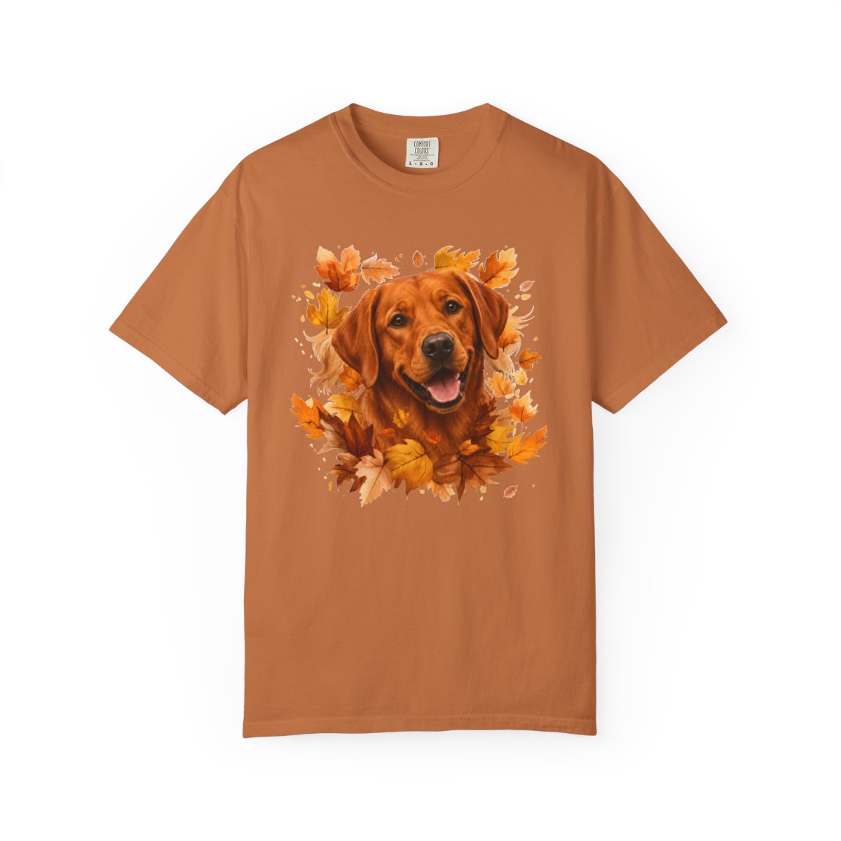 Fox Red Lab Fall Shirt, Autumn Dog Mom Comfort Colors Tee
