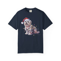 Load image into Gallery viewer, Maltese Christmas Lights Shirt, Festive Holiday Tee for Small Dog Lovers
