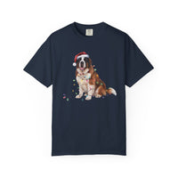 Load image into Gallery viewer, Christmas Saint Bernard Shirt, Christmas Lights Dog Shirt, Christmas Dog, Saint Bernard Mom Shirt, Gift for Dog Lover, Saint Bernard
