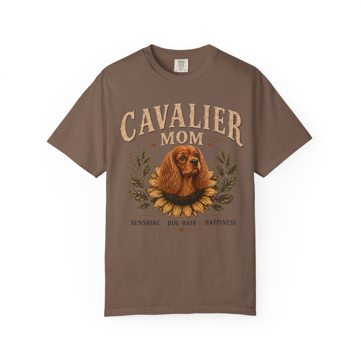Ruby Cavalier Mom Sunflower Shirt