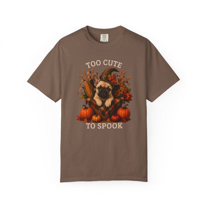 French Bulldog Halloween Shirt, Too Cute To Spook Fall Dog Lover Tee