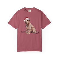 Load image into Gallery viewer, Christmas Soft Coated Wheaten Terrier Shirt, Christmas Lights Dog Tee, Christmas Dog, Terrier Mom Tee, Gift for Dog Lover, Terrier Tee
