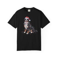Load image into Gallery viewer, Bernese Mountain Dog Christmas Lights Shirt, Cozy Holiday Tee for Berner Lovers
