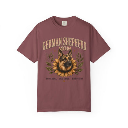 German Shepherd Mom Sunflower Shirt