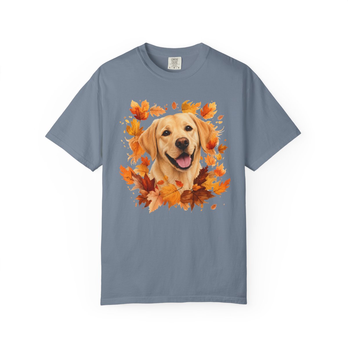 Yellow Lab Fall Shirt, Autumn Dog Mom Comfort Colors Tee