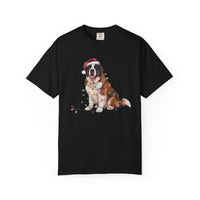 Load image into Gallery viewer, Christmas Saint Bernard Shirt, Christmas Lights Dog Shirt, Christmas Dog, Saint Bernard Mom Shirt, Gift for Dog Lover, Saint Bernard
