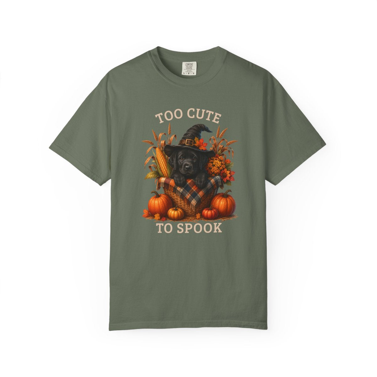 Black Lab Halloween Shirt, Too Cute To Spook Fall Dog Lover Tee