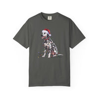 Load image into Gallery viewer, Dalmatian Christmas Lights Shirt, Festive Holiday Tee for Spotty Dog Lovers
