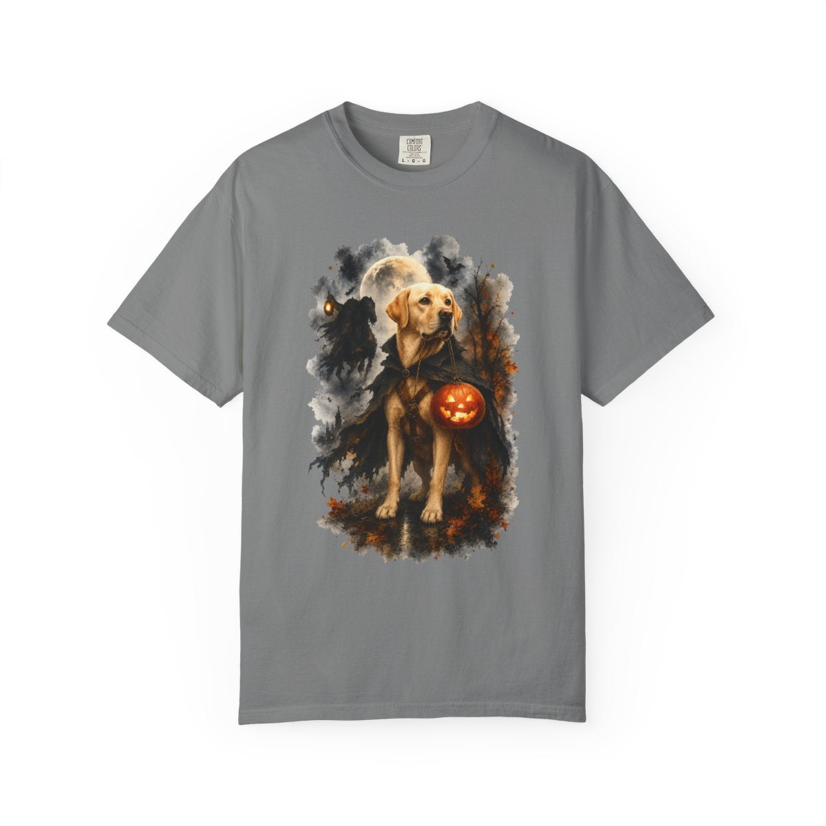 Yellow Lab Headless Horseman Inspired Halloween Comfort Colors Shirt