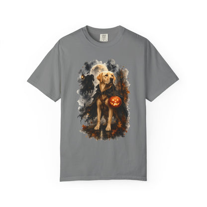 Yellow Lab Headless Horseman Inspired Halloween Comfort Colors Shirt