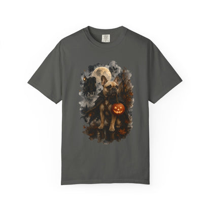 French Bulldog Headless Horseman Inspired Halloween Comfort Colors Shirt