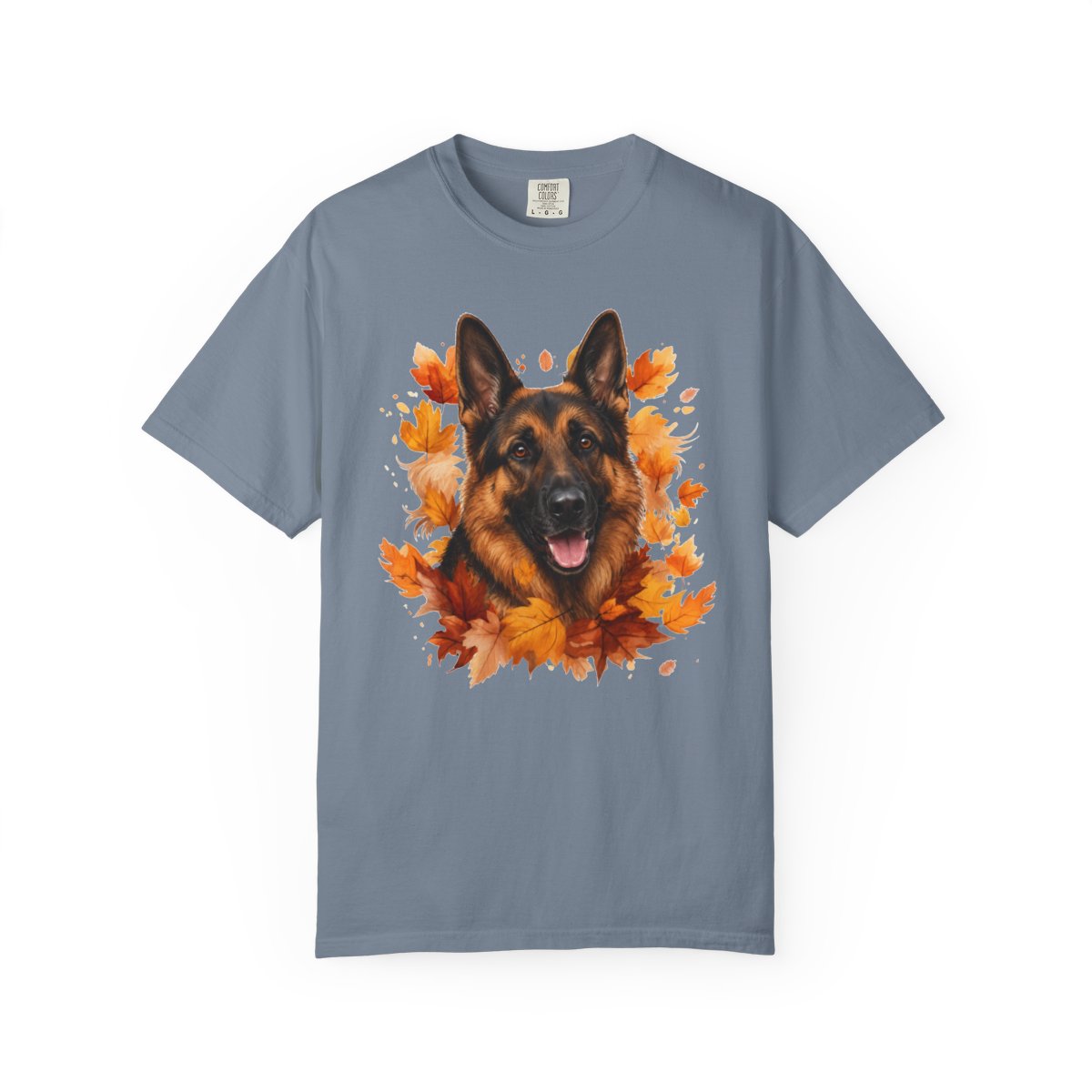 German Shepherd Fall Shirt, Autumn Dog Mom Comfort Colors Tee